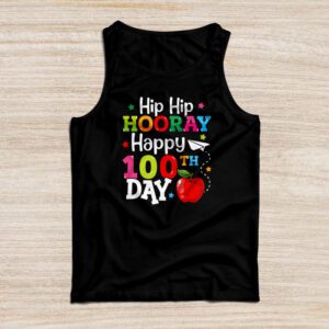 Hip Hip Hooray Happy 100th Day of School Teachers Kids Tank Top