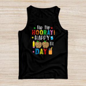 Hip Hip Hooray Happy 100th Day of School Teachers Kids Tank Top
