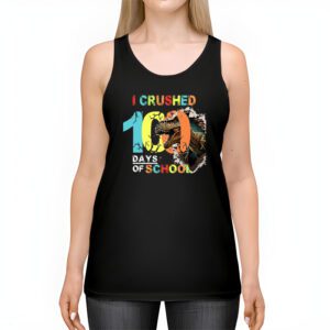 I Crushed 100 Days of School Dinosaur Monster Truck Gift Boy Tank Top 2