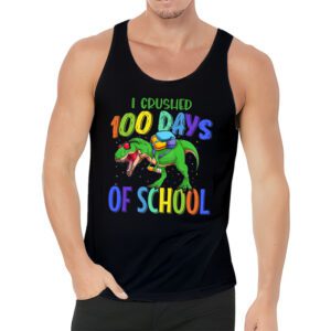 I Crushed 100 Days of School Dinosaur Monster Truck Gift Boy Tank Top 3 I Crushed 100 Days of School Dinosaur Monster Truck Gift Boy Tank Top 3 2