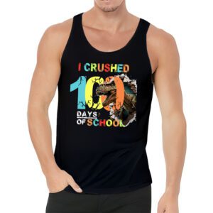 I Crushed 100 Days of School Dinosaur Monster Truck Gift Boy Tank Top 3