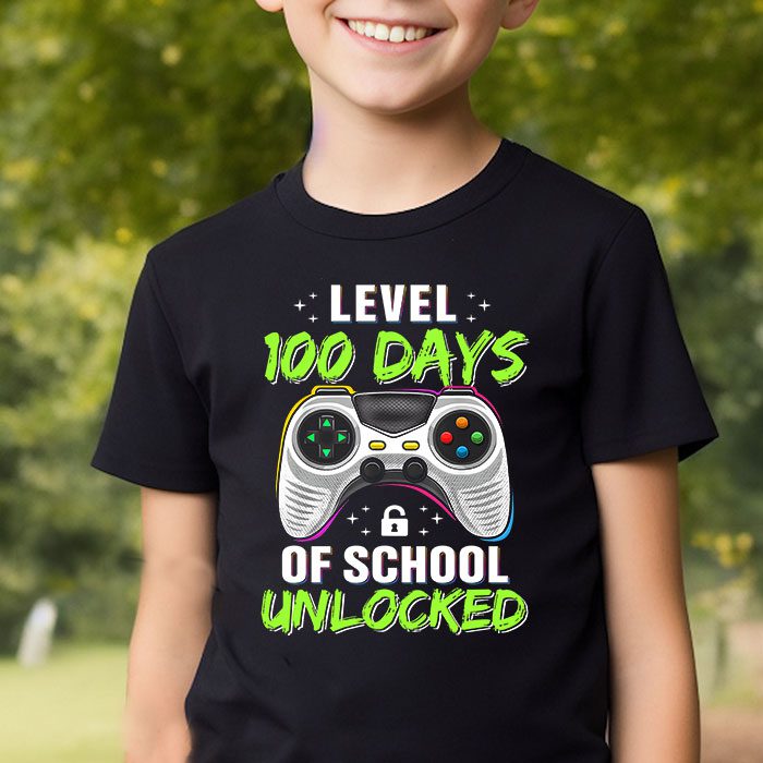 Level-100-Days-Of-School-Unlocked-Boys-100th-Day-Of-School-T-Shirt-2 Level 100 Days Of School Unlocked Boys 100th Day Of School T Shirt 2 1