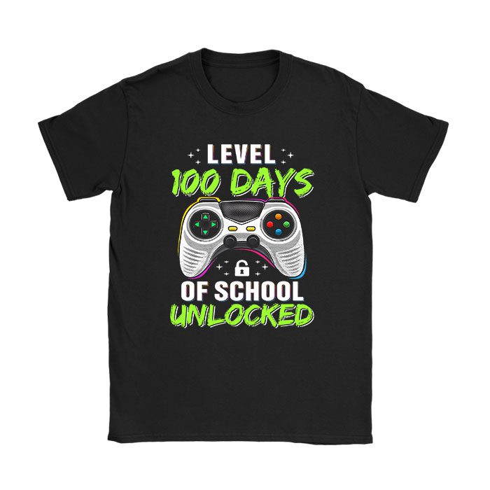 Level 100 Days Of School Unlocked Boys 100th Day Of School T-Shirt