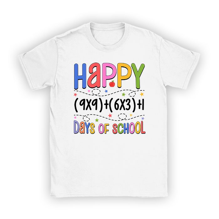 Math Formula 100 Days Of School Funny Math Teacher 100th Day T-Shirt