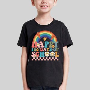 Retro 100 Days of School Teachers Kids Groovy 100th Day T Shirt 3 2