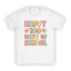 Retro 100 Days of School Teachers Kids Groovy 100th Day T-Shirt
