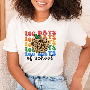 Retro Groovy 100 Days Happy 100th Day Of School Teacher Kids T-Shirt 1 Retro Groovy 100 Days Happy 100th Day Of School Teacher Kids T Shirt 1