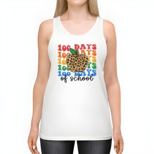 Retro Groovy 100 Days Happy 100th Day Of School Teacher Kids Tank Top 2 Retro Groovy 100 Days Happy 100th Day Of School Teacher Kids Tank Top 2