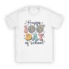 Retro Groovy Happy 100 Days Of School Teacher And Student T-Shirt