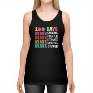 Smarter Kinder Stronger Brighter 100 Days Of School Tank Top 2 3