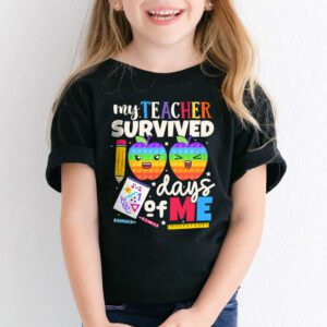 Teacher Survived 100 Days Of Me For 100th Day School Student T Shirt 1 2