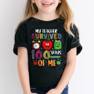 Teacher Survived 100 Days Of Me For 100th Day School Student T Shirt 1 4