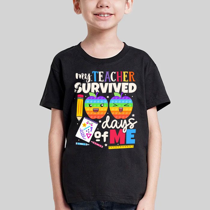 Teacher Survived 100 Days Of Me For 100th Day School Student T Shirt 2 2