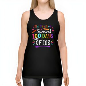 Teacher Survived 100 Days Of Me For 100th Day School Student Tank Top 2 1