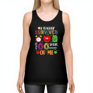 Teacher Survived 100 Days Of Me For 100th Day School Student Tank Top 2 4