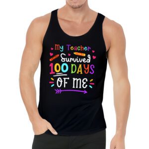 Teacher Survived 100 Days Of Me For 100th Day School Student Tank Top 3 1