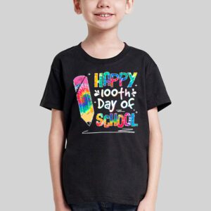 Tie Dye Happy 100th Day Of School Teachers Students Kids T Shirt 3 2