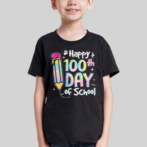 Tie Dye Happy 100th Day Of School Teachers Students Kids T Shirt 3 3