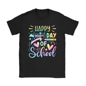 Tie Dye Happy 100th Day Of School Teachers Students Kids T-Shirt