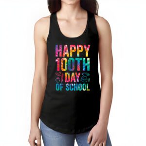 Tie Dye Happy 100th Day Of School Teachers Students Kids Tank Top 1 1