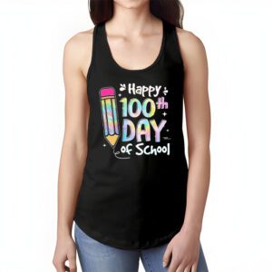 Tie Dye Happy 100th Day Of School Teachers Students Kids Tank Top 1 3