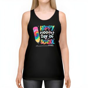 Tie Dye Happy 100th Day Of School Teachers Students Kids Tank Top 2 2