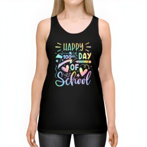 Tie Dye Happy 100th Day Of School Teachers Students Kids Tank Top 2 Tie Dye Happy 100th Day Of School Teachers Students Kids Tank Top 2