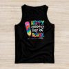 Tie Dye Happy 100th Day Of School Teachers Students Kids Tank Top