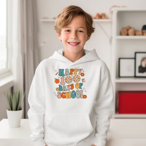 100 Days 100th Day Of School For Girls Boys Teacher Hoodie 3 2