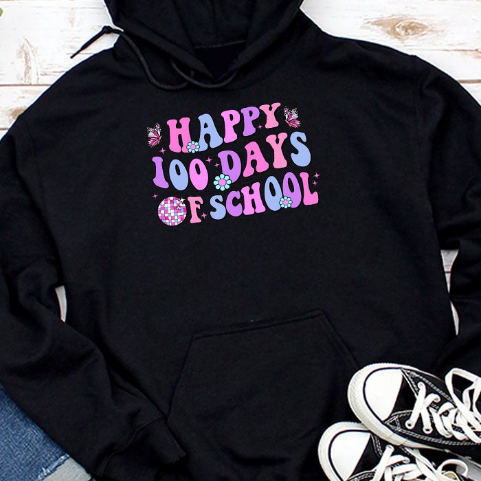 100 Days 100th Day Of School For Girls Boys & Teacher Hoodie