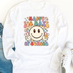 100 Days 100th Day Of School For Girls Boys Teacher Longsleeve Tee 1 3