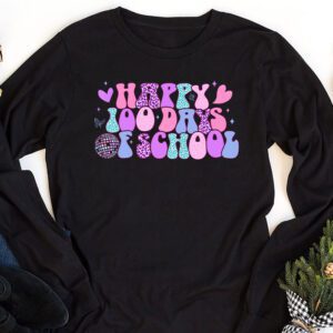 100 Days 100th Day Of School For Girls Boys Teacher Longsleeve Tee 1 5