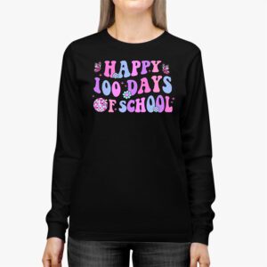 100 Days 100th Day Of School For Girls Boys Teacher Longsleeve Tee 2 4