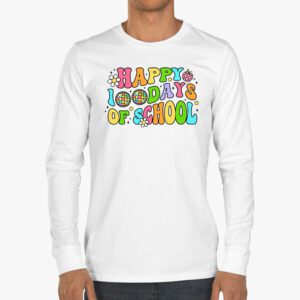 100 Days 100th Day Of School For Girls Boys Teacher Longsleeve Tee 3 1