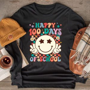 100 Days 100th Day Of School For Girls Boys & Teacher Longsleeve Tee