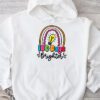 100 Days Brighter Happy 100 Days Of School Teachers Kids Hoodie