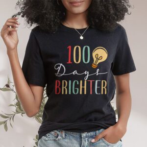 100 Days Brighter Happy 100 Days Of School Teachers Kids T Shirt 1 23