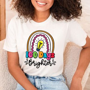 100 Days Brighter Happy 100 Days Of School Teachers Kids T Shirt 1 24