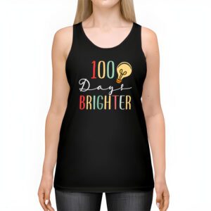 100 Days Brighter Happy 100 Days Of School Teachers Kids T Shirt 2 18