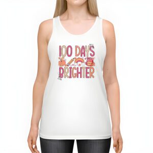 100 Days Brighter Happy 100 Days Of School Teachers Kids T Shirt 2 21
