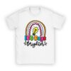 100 Days Brighter Happy 100 Days Of School Teachers Kids T-Shirt