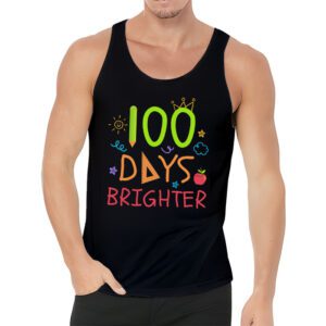 100 Days Brighter Happy 100 Days Of School Teachers Kids T Shirt 3 20