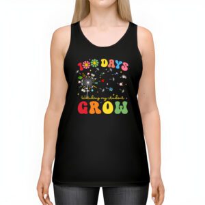 100 Days Growing Boho Flowers Teacher 100th Day of School Tank Top 2 2