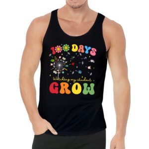 100 Days Growing Boho Flowers Teacher 100th Day of School Tank Top 3 2