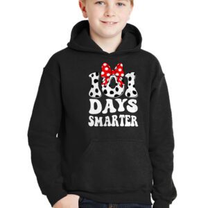 100 Days Of School Dalmatian Dog Boy Kid 100th Day Of School Hoodie 2 3