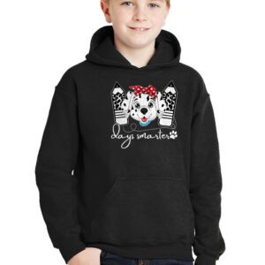 100 Days Of School Dalmatian Dog Boy Kid 100th Day Of School Hoodie 2