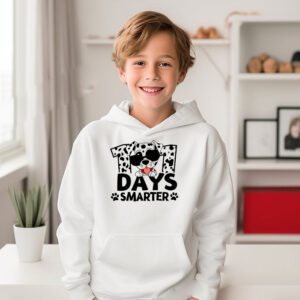 100 Days Of School Dalmatian Dog Boy Kid 100th Day Of School Hoodie 3 4