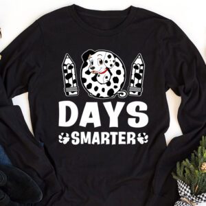 100 Days Of School Dalmatian Dog Boy Kid 100th Day Of School Longsleeve Tee 1 2