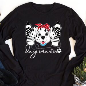 100 Days Of School Dalmatian Dog Boy Kid 100th Day Of School Longsleeve Tee 1