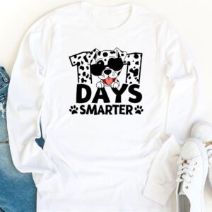 100 Days Of School Dalmatian Dog Boy Kid 100th Day Of School Longsleeve Tee 1 4